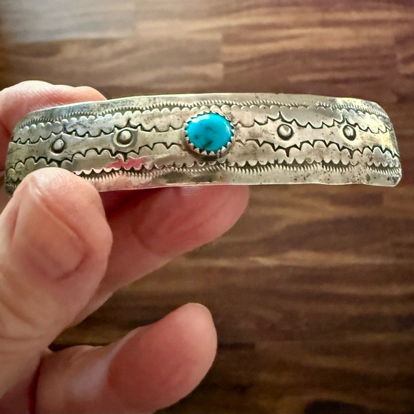 Vintage Silver and Turquoise 3” Hair Barrette - Picture 11 of 12
